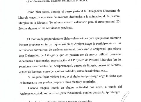 Calendario Curso 2025-2026